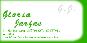 gloria jarfas business card